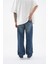 Erkek Ethnical Patterned Jean Dark Blue 4