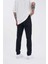 Erkek Loose Fith Jeans Pantolon Efektli Siyah 4