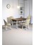 Florn Ceviz 80 x 132 Açılabilen Mdf Masa Metal Ayaklı Mutfak Masası Takımı 4 Krem Sandalye 1