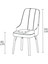 Monera Beyaz 80 x 132 Açılabilen Mdf Masa Metal Ayaklı Mutfak Masası Takımı 4 Cappucino Sandalye 6