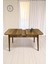 Monera Ceviz 80 x 132 Açılabilen Mdf Masa Metal Ayaklı Mutfak Masası Takımı Antrasit Sandalye 5