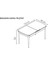 Sera Ceviz 80 x 132 Açılabilen Mdf Masa Beyaz Metal Ayaklı Mutfak Masası 6 Lacivert Sandalye 2