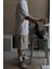 Erkek %100 Pamuklu Kalın Dokulu Oversize Bisiklet Yakalı Beyaz T-Shirt 8