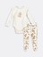 Lcw Baby Bej Bambi Baskılı Kız Bebek Çıtçıtlı Body ve Pantolon 2'li 1