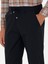 Erkek Lacivert Carrot Fit Beli Bağcıklı Gofreli Pamuk Karışımlı Kanvas Pantolon 50273982-VR033 6