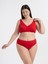 Aquaviva Kadın Kırmızı Büyük Beden Quinn Kruvaze Detaylı Toparlayıcı Bikini Takımı 1