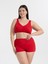 Aquaviva Kadın Kırmızı Büyük Beden Quinn Kruvaze Detaylı Toparlayıcı Şortlu Bikini Takımı 2