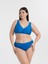 Aquaviva Kadın Saks Büyük Beden Quinn Kruvaze Detaylı Toparlayıcı Bikini Takımı 1