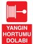 Yangın Hortumu Dolabı Uyarı Tabelası - 20X30 Alüminyum Kompozit Panel - Y47 1