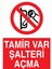 Tamir Var Şalteri Açma Uyarı Tabelası - 20X30 Alüminyum Kompozit Panel - Ş19 1