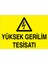 Yüksek Gerilim Uyarı Tabelası - 20X30 Alüminyum Kompozit Panel - K6 1
