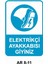 Elektrikçi Ayakkabısı Giyiniz Iş Güvenliği Uyarı Levhası 35X50 cm Alüminyum Kompozit 1
