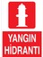 Yangın Hidrantı Uyarı Tabelası - 20X30 Alüminyum Kompozit Panel - Y46 1