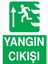 Yangın Çıkışı Uyarı Tabelası - 70X100 Alüminyum Kompozit Panel - Aç10 1