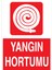 Yangın Hortumu Uyarı Tabelası - 35X50 Alüminyum Kompozit Panel - Y48 1