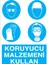 Koruyucumalzemeni Kullan Uyarı Tabelası - 20X30 Alüminyum Kompozit Panel - Di29 1