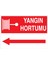 Yangın Hortumu Uyarı Tabelası - 35X50 Alüminyum Kompozit Panel - Y16 1