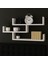 3 Katlı Duvar Rafı – Modern Beyaz Mdf Kitaplık, Dekoratif Raf Ünitesi 2