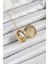 316L Çelik Zincir Açılabilir Madalyon Model Zirkon Taşlı Gold Renk Kadın Kolye - TJ-BKO10240 2