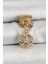 316L Çelik Sallantılı Zirkon Taşlı Kalp Detaylı Yıldz Model Gold Renk Nomination Charm - TJ-BC1415 1