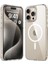 iPhone 15 Pro Uyumlu Köşe Korumalı Darbe Emici Sert Sararmaz Şeffaf Magsafe Kılıf 1