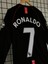 2008 M.a.n.c.h.e.s.t.e.r U.n.i.t.e.d Ronaldo Siyah Uzun Kol Yetişkin Forması BG72 1