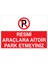 Resmi Araçlara Aittir Park Etmeyiniz Uyarı Tabelası - 20X30 Alüminyum Kompozit Panel - Py3 1