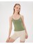 Kadın Açık Yeşil Sütyenli Yoga Atlet - GOTS Organik Pamuk, İç Sütyenli, Ayarlanabilir Askılı, Yüzücü Sırtlı, Çıkarılabilir Pedli Spor Atlet 1