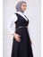 Kemerli Düğmeli Jile Siyah HM2741 4