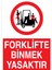 Forklifte Binmek Yasaktır Uyarı Tabelası - 20X30 Alüminyum Kompozit Panel - F2 1
