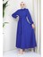 Kuşaklı Mevlana Elbise Mavi HM2105 5