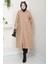 Fermuarlı Kapüşonlu Kap Camel HM2636 1