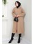 Fermuarlı Kapüşonlu Kap Camel HM2636 3