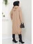 Fermuarlı Kapüşonlu Kap Camel HM2636 5
