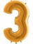 Gold Folyo Balon 3 Rakamı 1