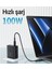 100W PD 3X USB-C + USB-A 4 Port Hızlı Şarj Aleti Isı Düşüren GaN Destekli Akım Korumalı Güç Adaptörü iPhone & Android & iPad & MacBook Type-C - A94 (Acefast Türkiye Garantili) 3