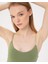 Kadın Açık Yeşil Sütyenli Yoga Atlet - GOTS Organik Pamuk, İç Sütyenli, Ayarlanabilir Askılı, Yüzücü Sırtlı, Çıkarılabilir Pedli Spor Atlet 5