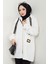Oversize Buklet Kaban Beyaz HM2657 2