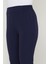 Beli Lastikli Ispanyol Paça Kumaş Pantolon Lacivert HM2781 3