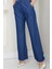 Beli Lastikli Kot Pantolon Koyu Mavi HM2726 2