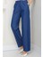 Beli Lastikli Kot Pantolon Koyu Mavi HM2726 4
