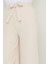 Bağlamalı Pantolon Bej HM2782 4