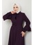 Kolu Volanlı Ferace Mürdüm HM2393 4