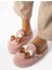 Pudra Papyon Kışlık Kadın Terlik 5