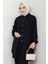Büzgülü Gömlekli Ikili Takım Siyah HM2689 4