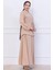 Beli Bağlamalı Etekli Ayrobin Takım Bej HM2734 5