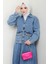 Ceketli Kot Etek Takım Mavi HM2676 3