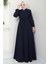 Kuşaklı Ferace Lacivert HM2326 1