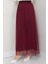 Beli Lastikli Tül Etek Bordo HM2704 5
