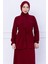Beli Bağlamalı Etekli Ayrobin Takım Bordo HM2734 2